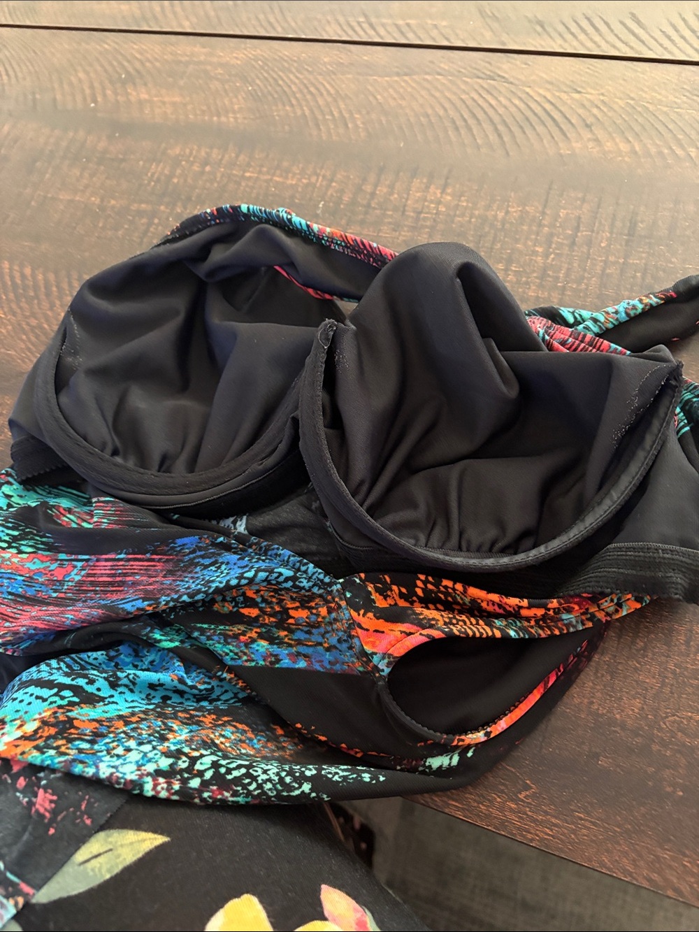 Colorful Abstract Racerback Tankini - Picture 3 of 4